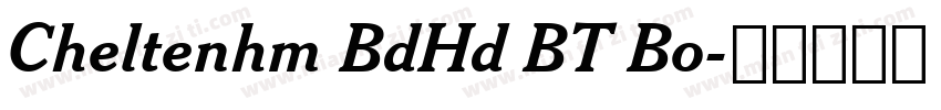 Cheltenhm BdHd BT Bo字体转换